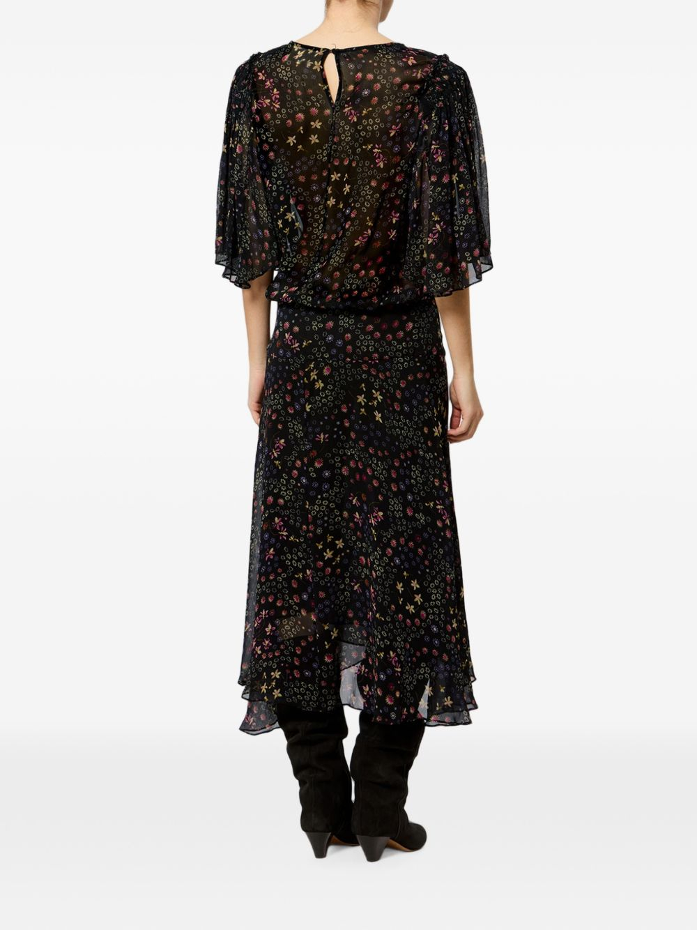 [Marant Etoile] Short sleeve dress FW26 RO1111FAD3J01E01BK