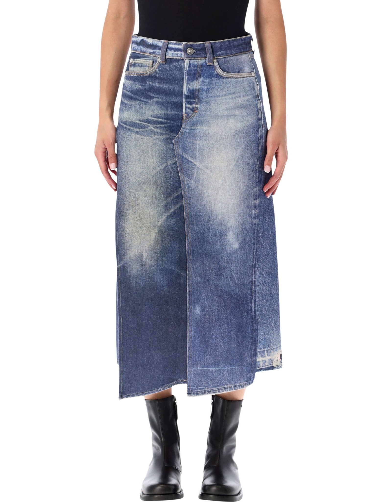 [Our Legacy] Midi skirt FW26 W4265CAZAZURE PRIN