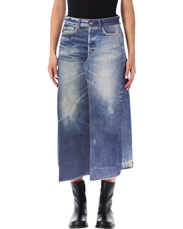 [Our Legacy] Midi skirt FW26 W4265CAZAZURE PRIN