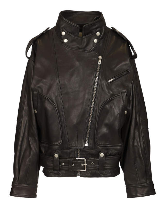 [Isabel Marant] Leather Jacket CO 26AVE0744FA-D3B04I01BK