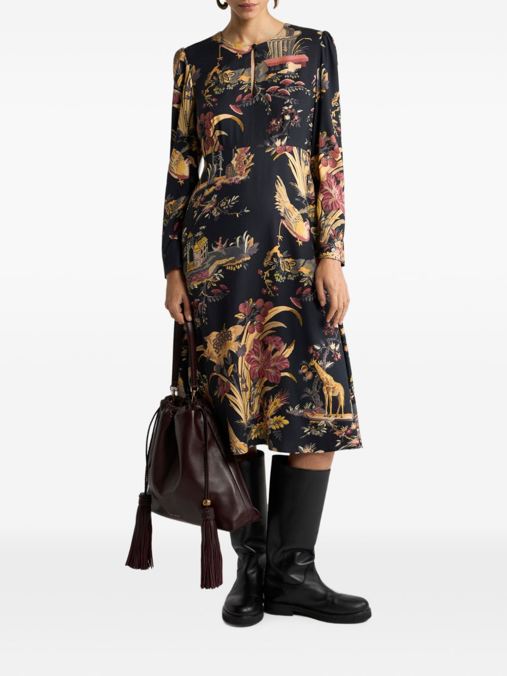 [Etro] Long sleeve dress FW26 WRHA051999SA419X0813