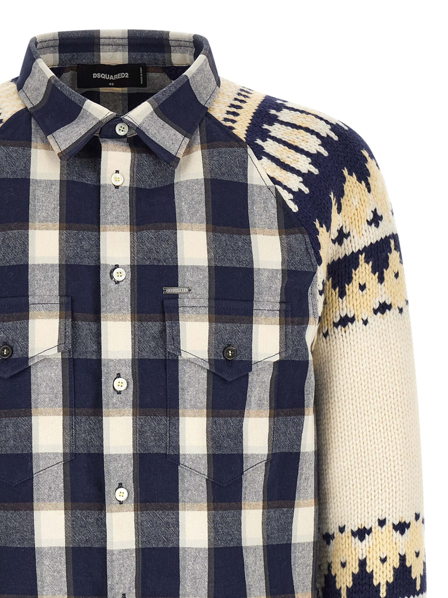 [Dsquared2] Shirts Long Sleeve FW26 S74DM1038D35355001F