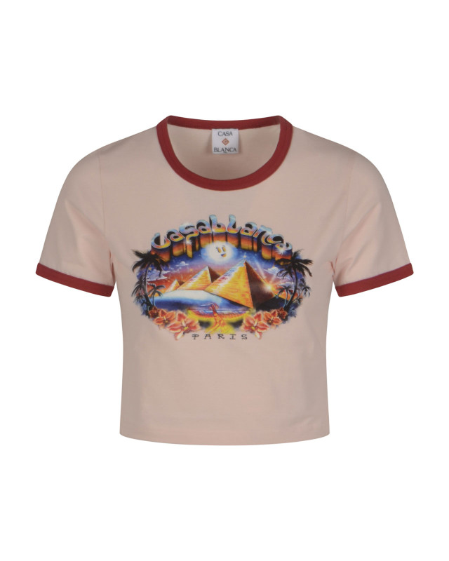 [Casablanca] T-shirts Short Sleeve FW26 WPF26JTS01001