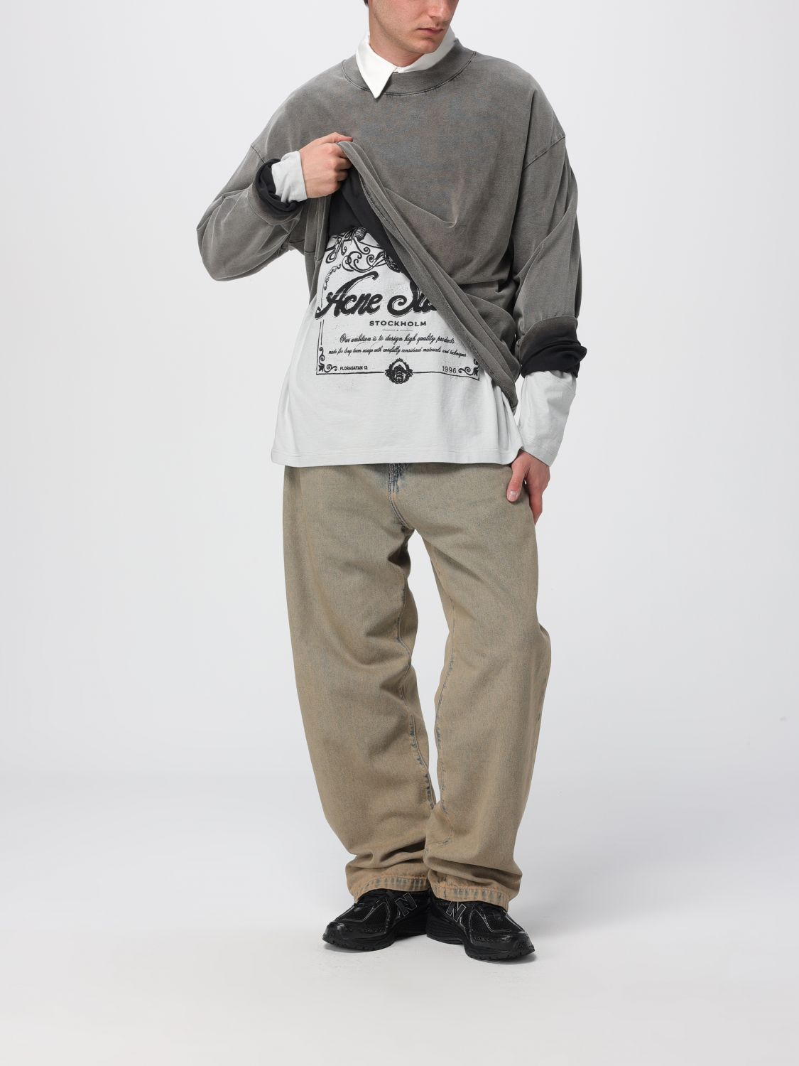 [Acne Studios] T-shirts Long Sleeve FW25 CL0396 AAA