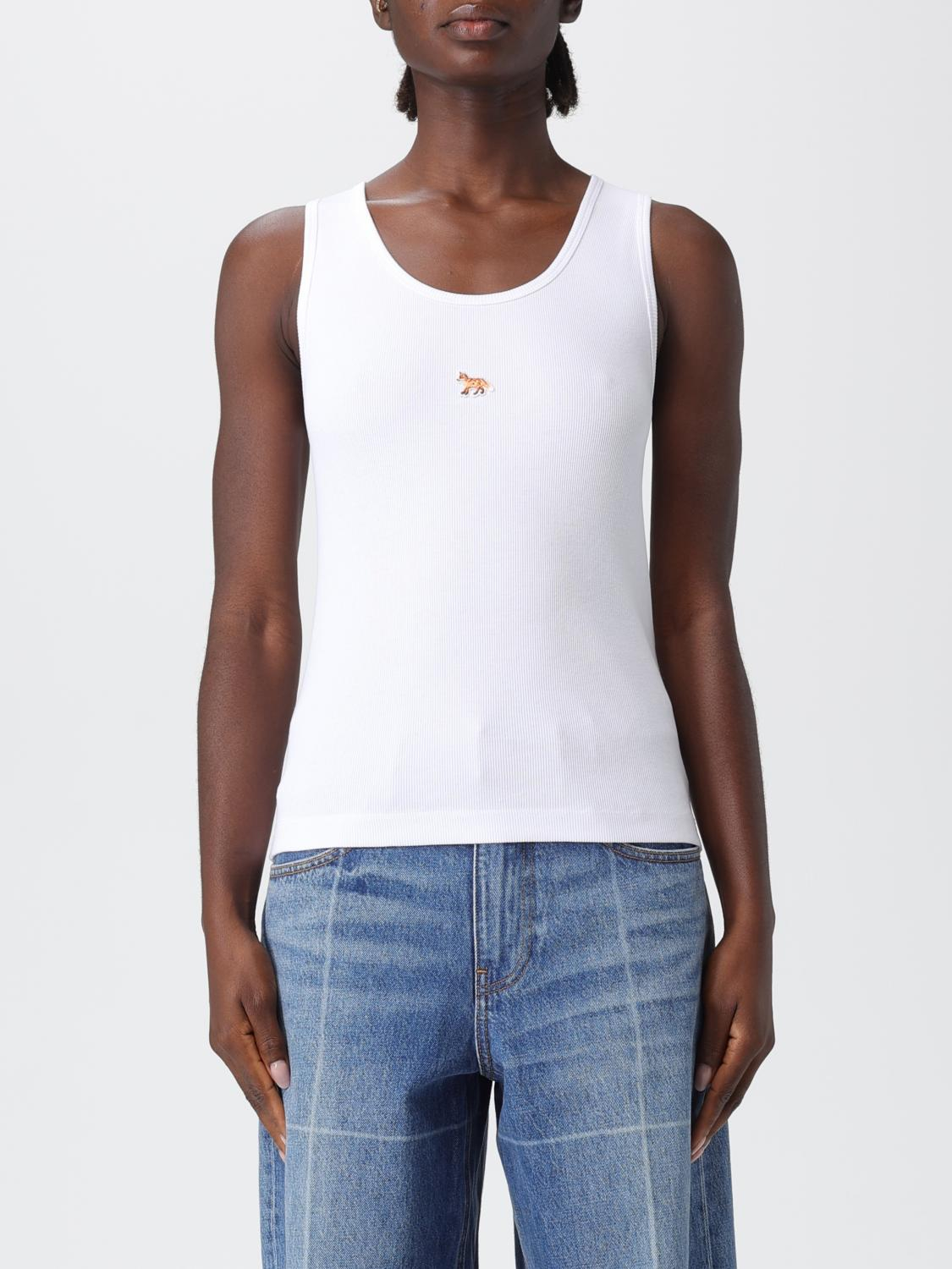 [MAISON KITSUNE] T-shirts Sleeveless SS26 PW00623KA0033 P100