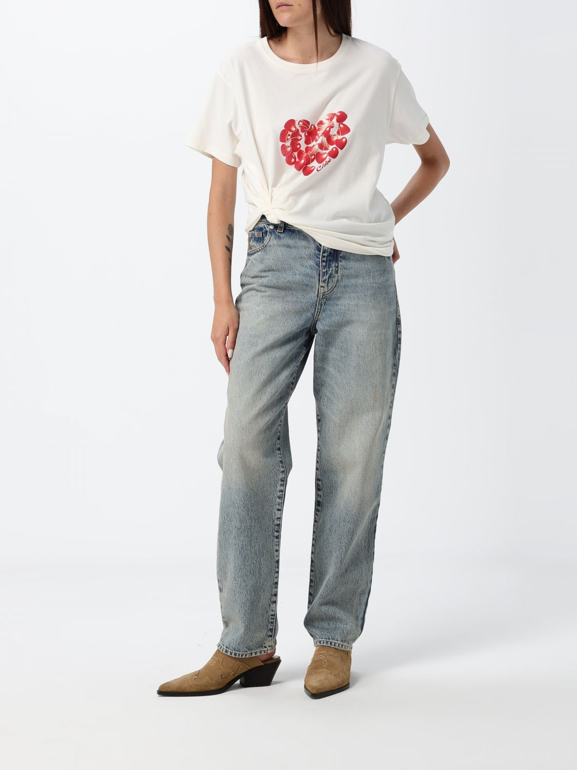 [Chloe] T-shirts Short Sleeve FW26 CH26AJH41880 107
