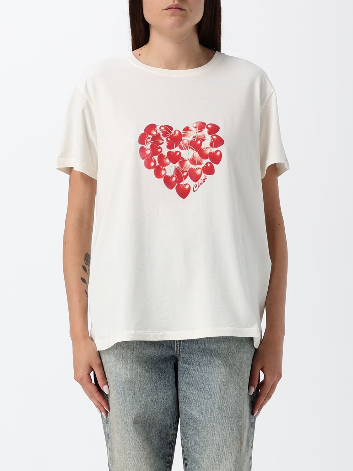 [Chloe] T-shirts Short Sleeve FW26 CH26AJH41880 107