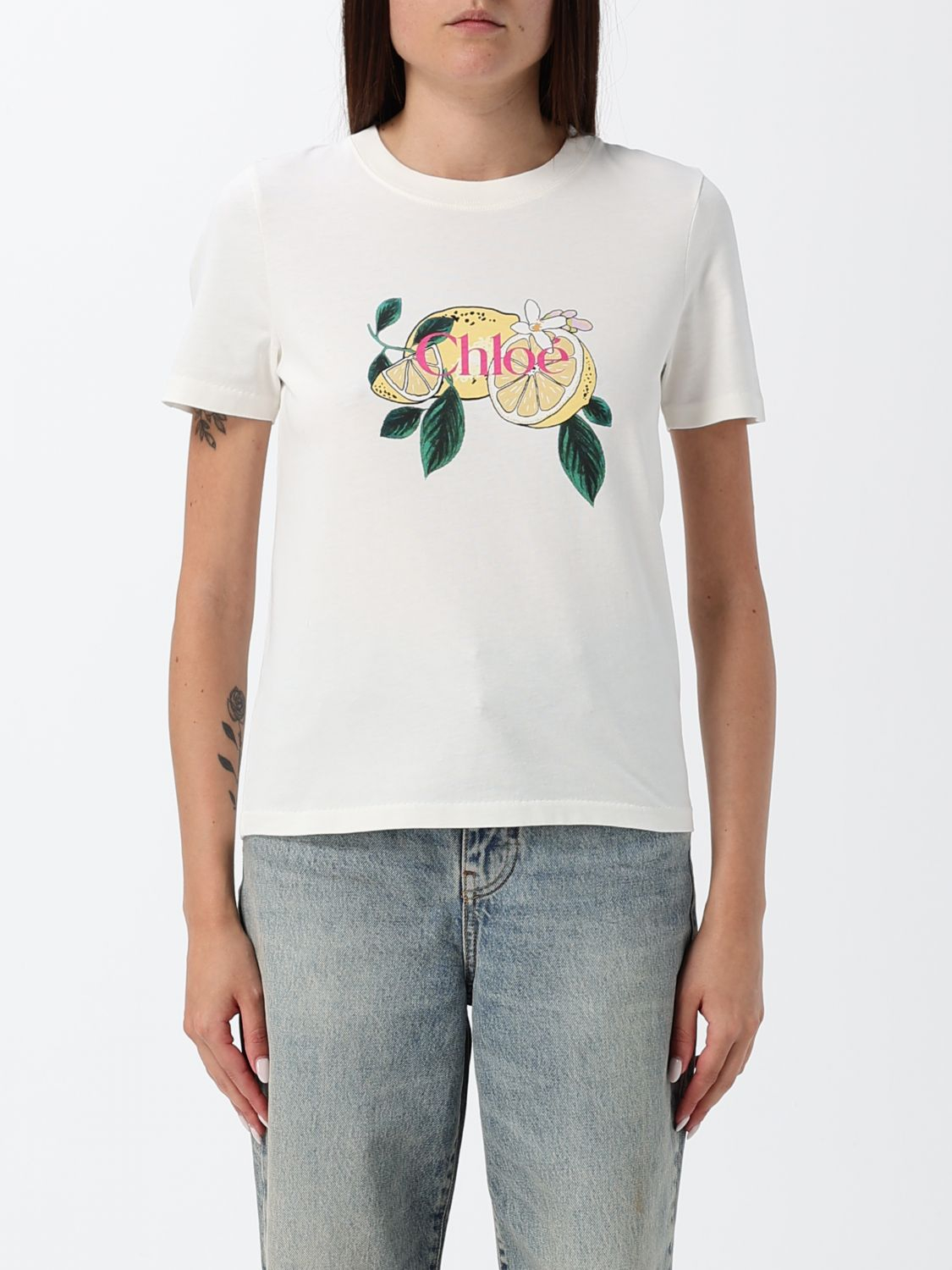 [Chloe] T-shirts Short Sleeve FW26 CH26AJH08981 107