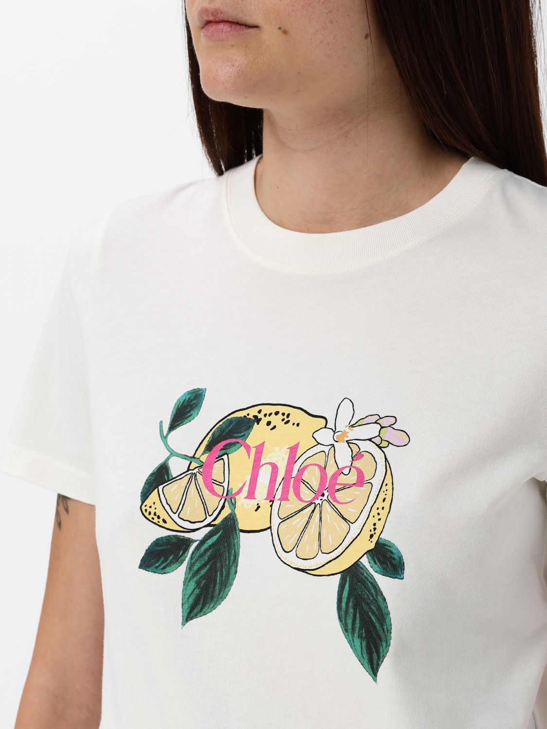 [Chloe] T-shirts Short Sleeve FW26 CH26AJH08981 107