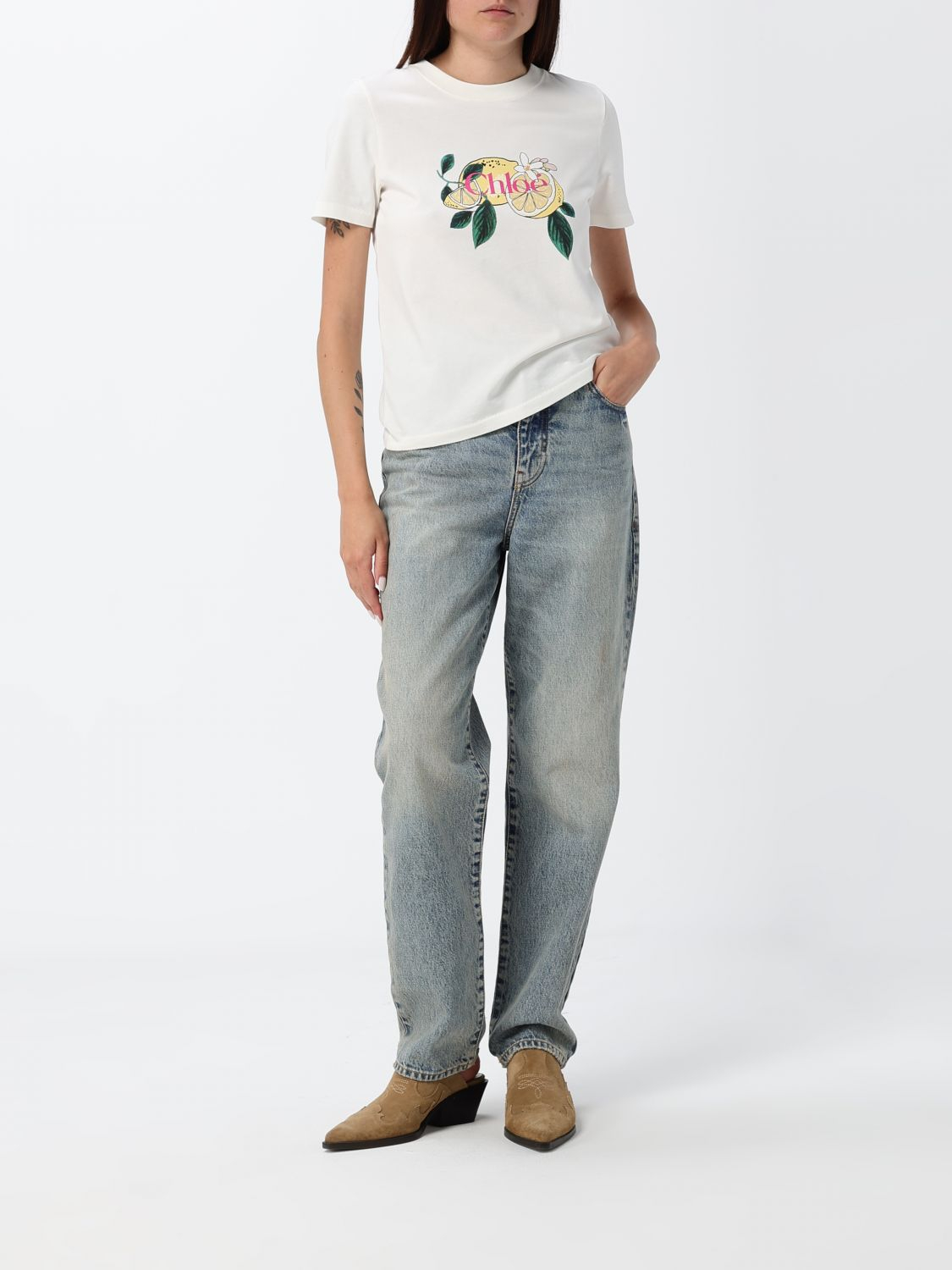 [Chloe] T-shirts Short Sleeve FW26 CH26AJH08981 107