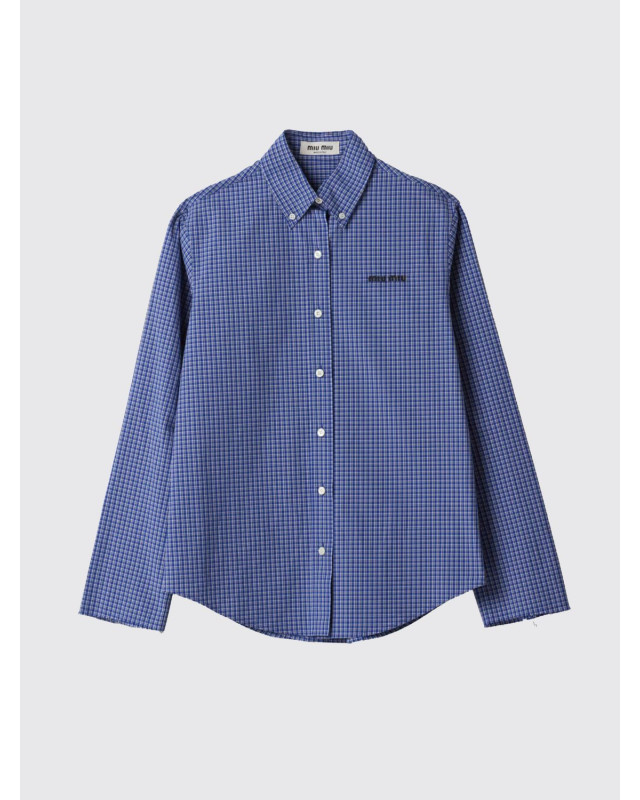[Miu Miu] Shirts Long Sleeve FW26 MK1842142K F0013