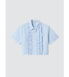[Miu Miu] Shirts Short Sleeve FW26 MK204510RG F0013