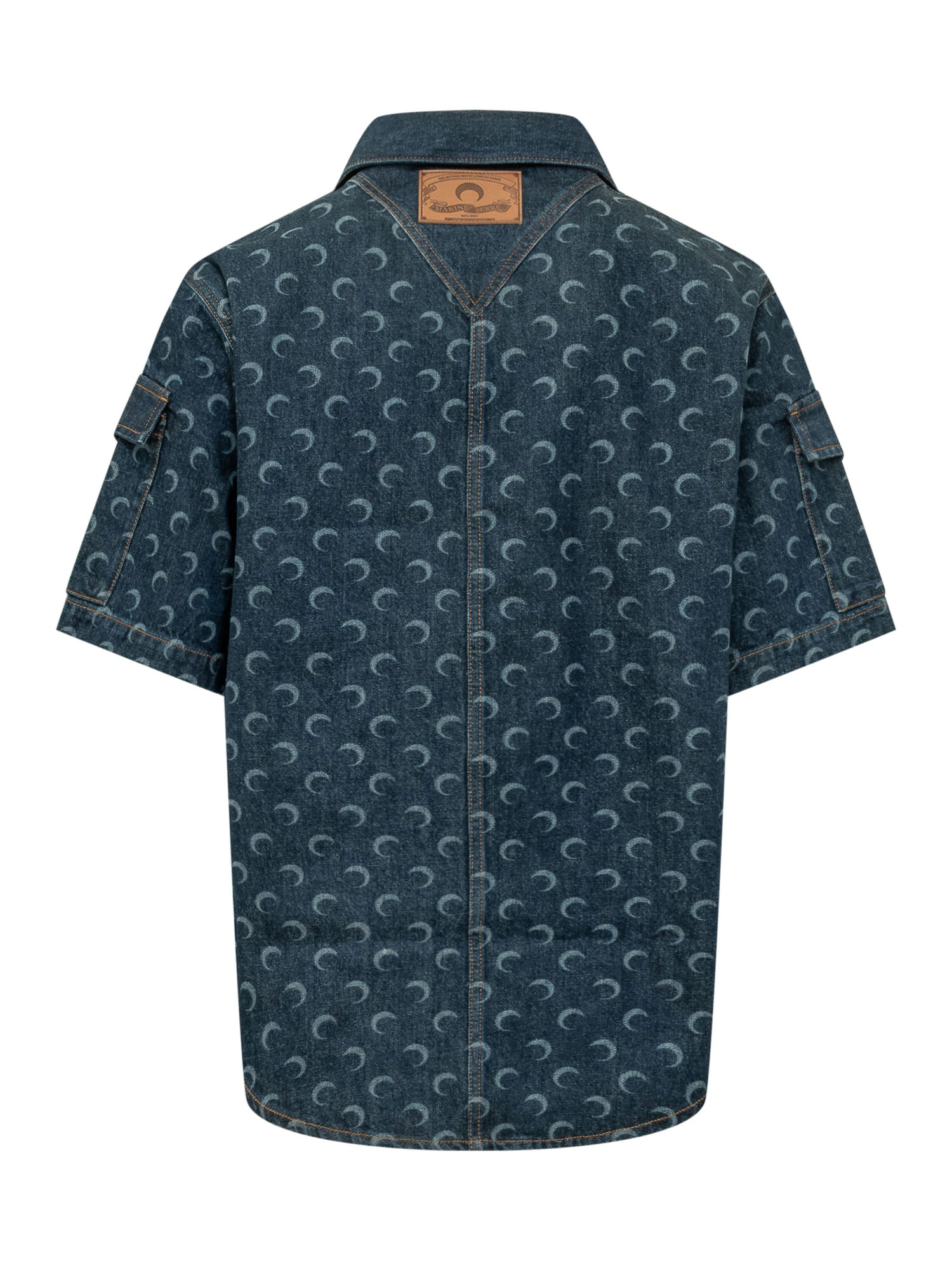 [MARINE SERRE] Shirts Short Sleeve SS26 MSI062ARDEN0002 BL80