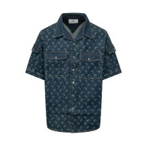 [MARINE SERRE] Shirts Short Sleeve SS26 MSI062ARDEN0002 BL80