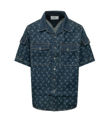 [MARINE SERRE] Shirts Short Sleeve SS26 MSI062ARDEN0002 BL80
