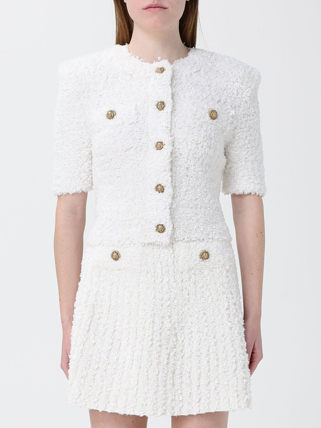 [Balmain] Cardigan SS26 GF0KL290KJ89 0KA