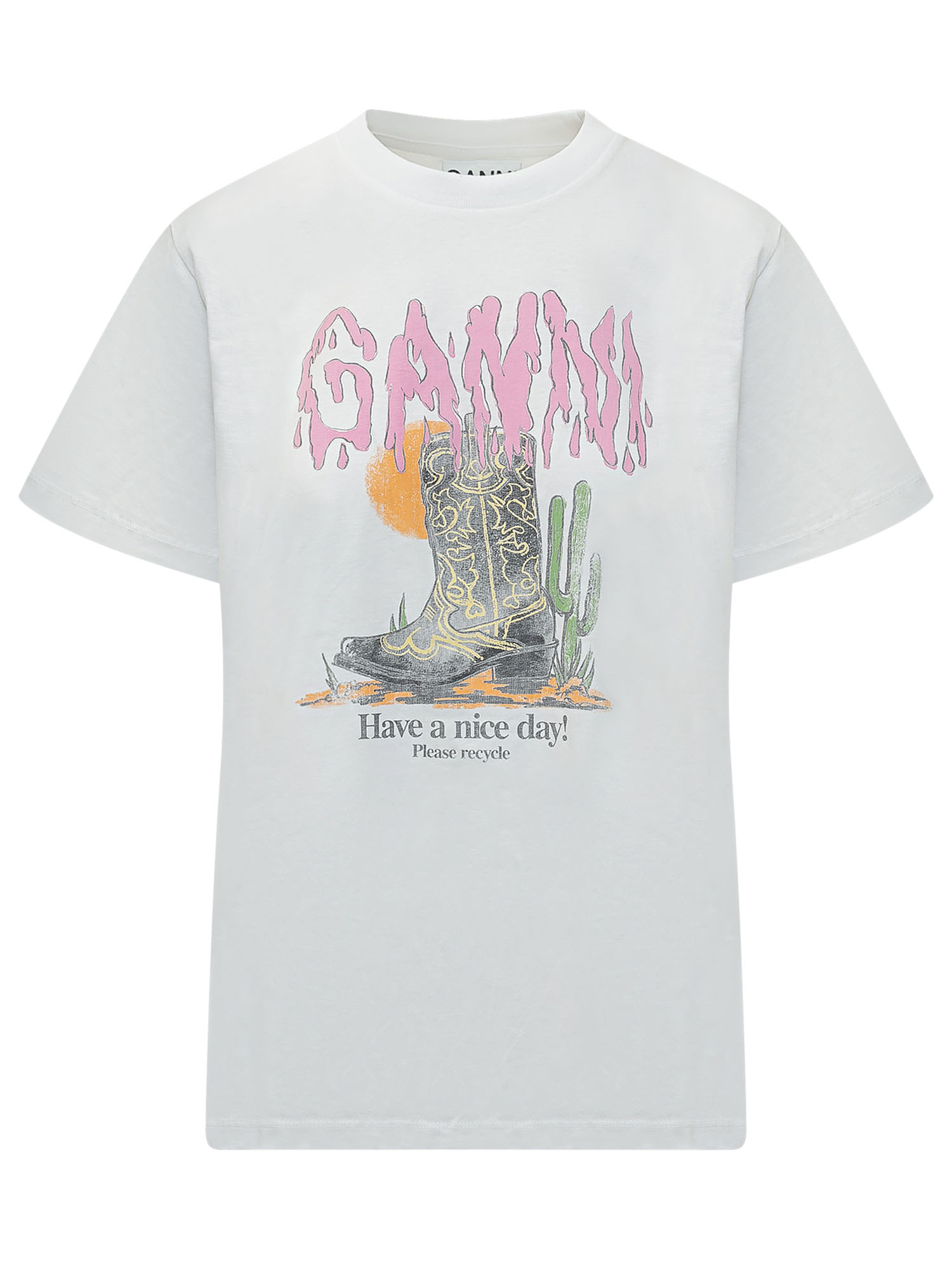 [GANNI] T-shirts Short Sleeve SS26 A1050075 151