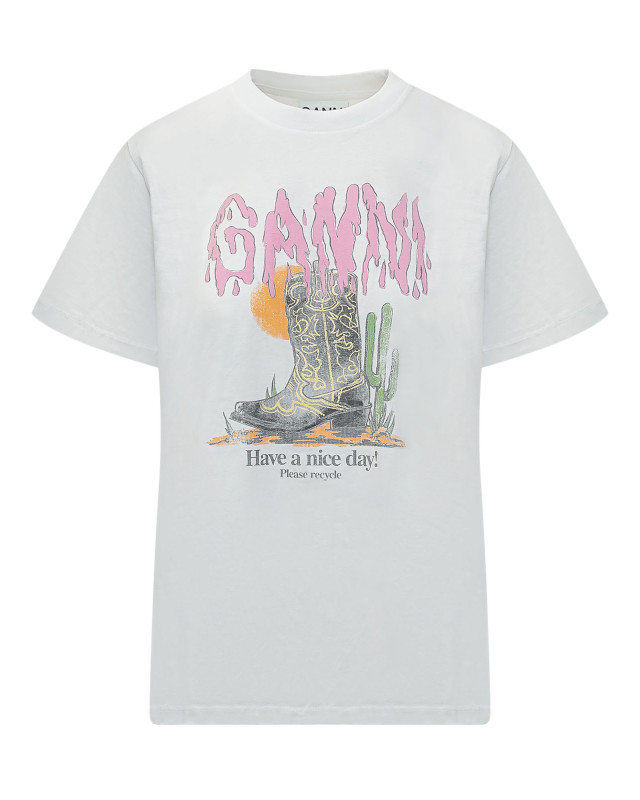 [GANNI] T-shirts Short Sleeve SS26 A1050075 151