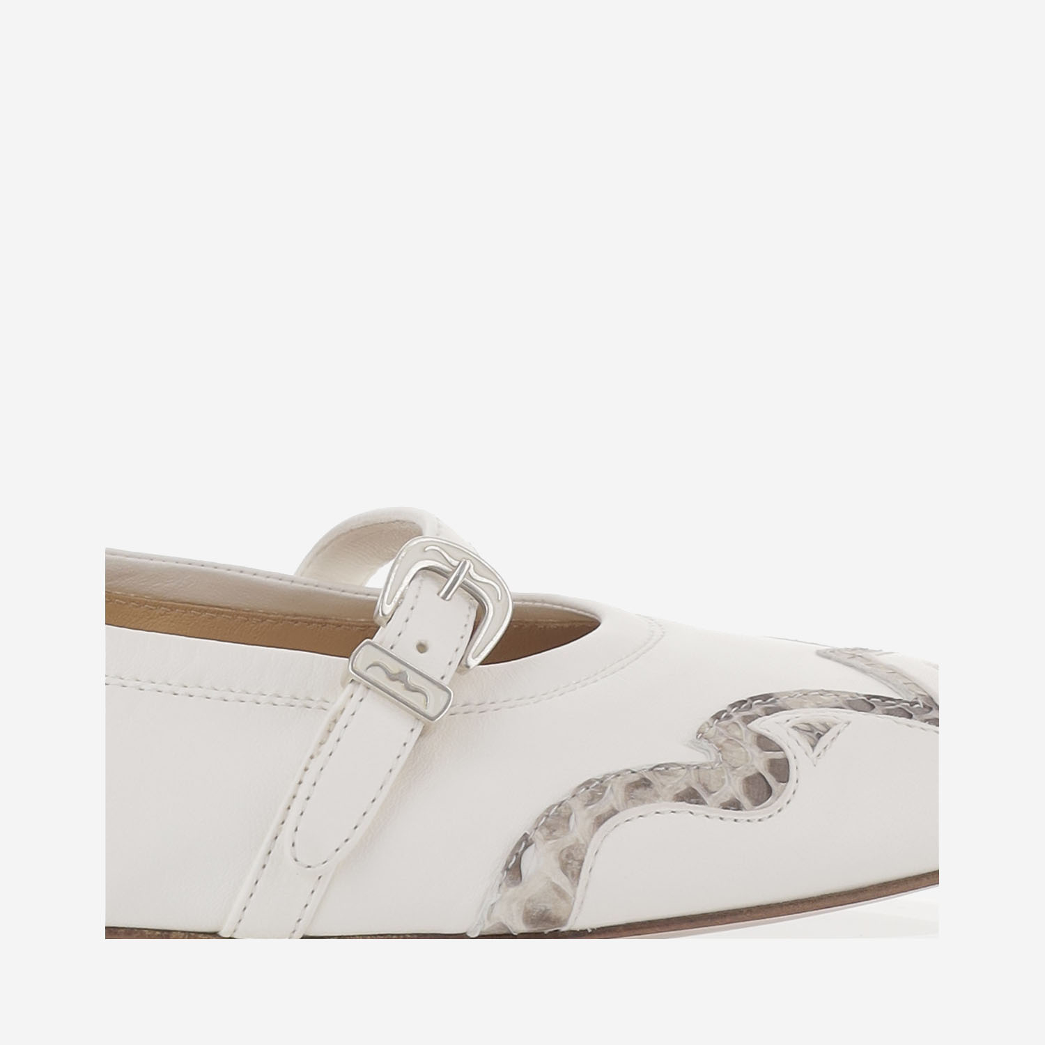 [Sartore] Oxford Shoes SS26 SR4913P02NAPPABIANCO6000PITONEROCCIA