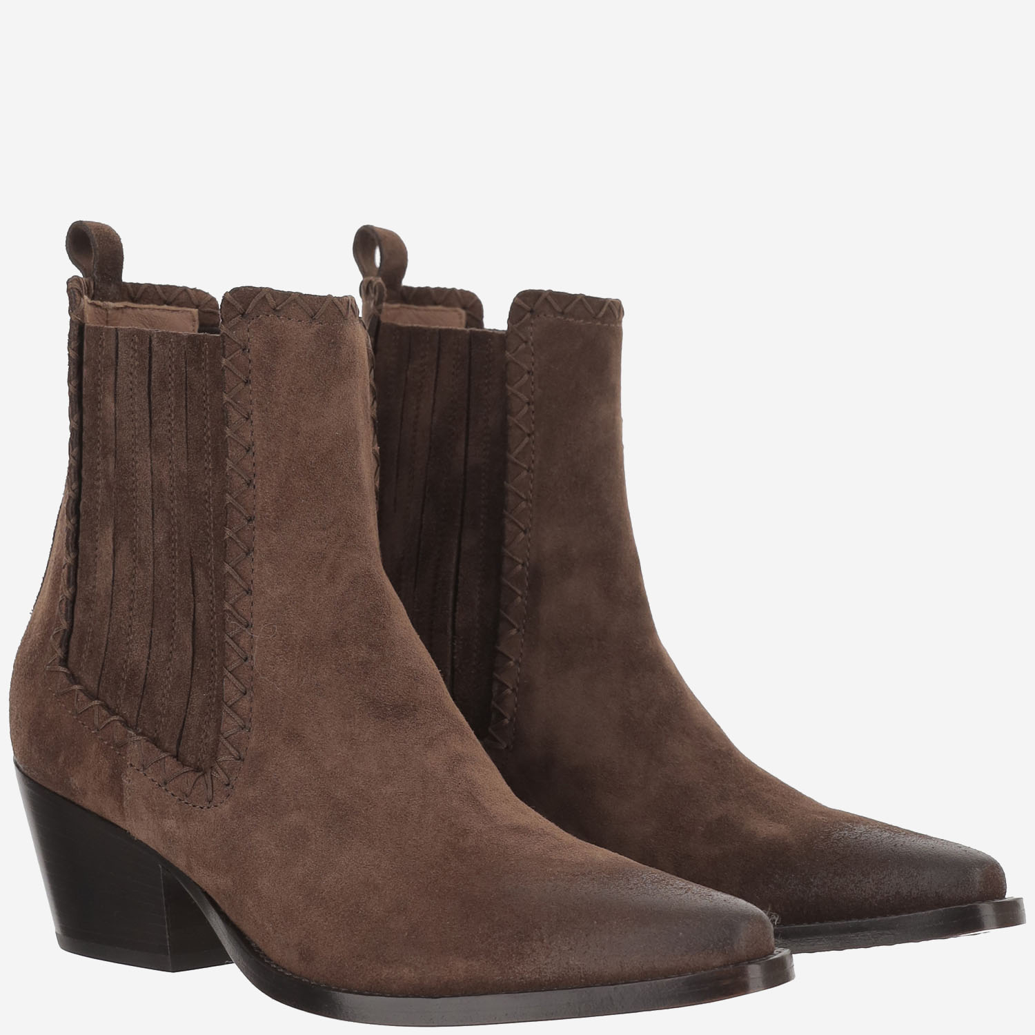 [Sartore] Ankle Boots SS26 SR490404VELOURMUSTANG