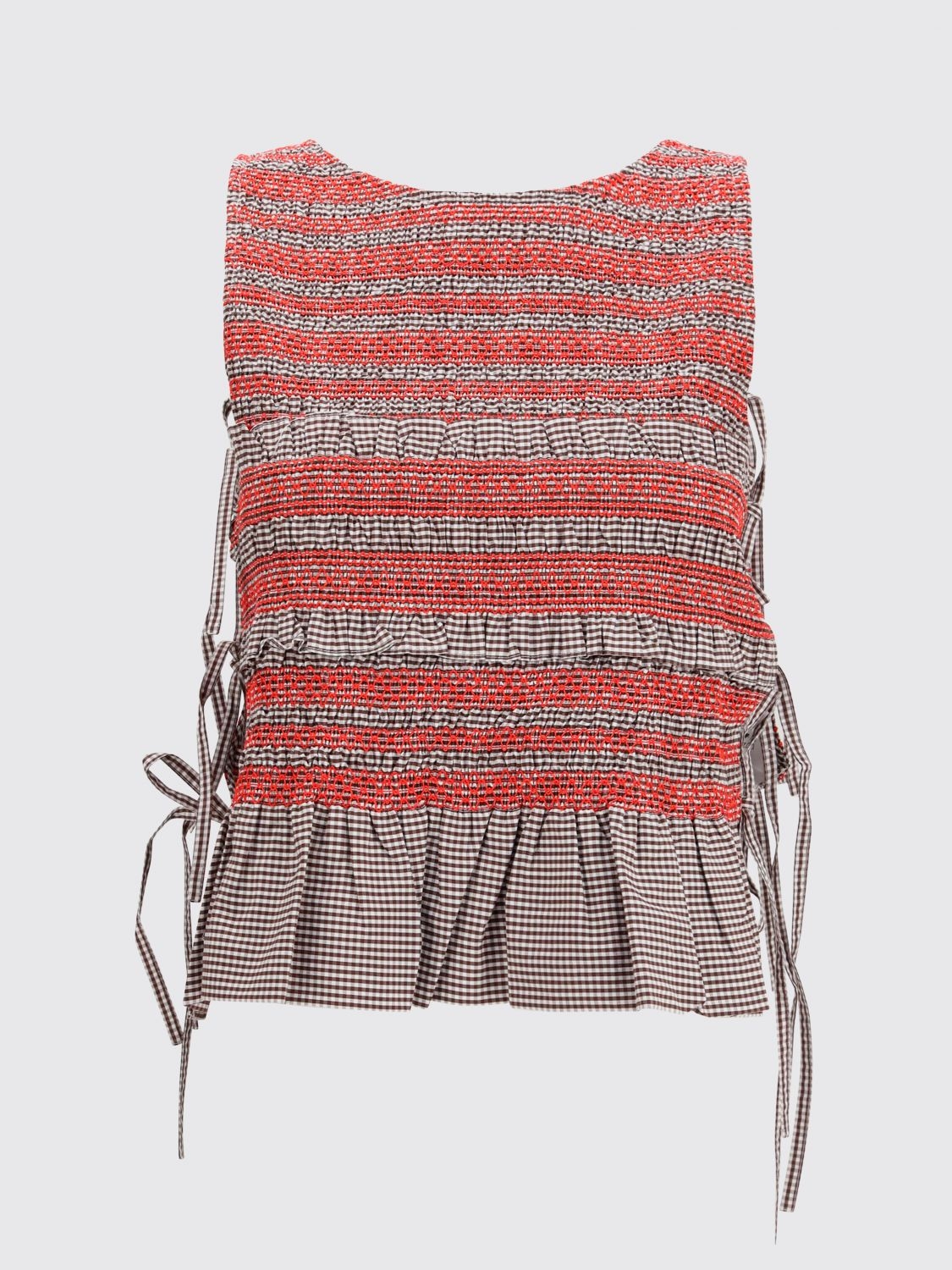 [GANNI] T-shirts Sleeveless FW26 A1040365 979