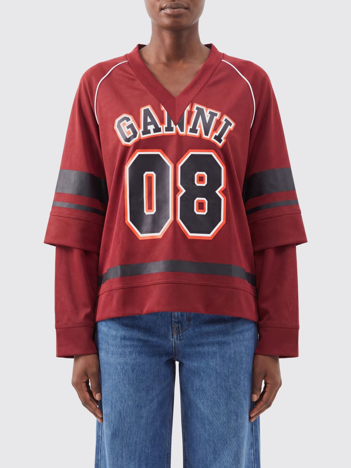 [GANNI] T-shirts Long Sleeve FW26 A1050246 431