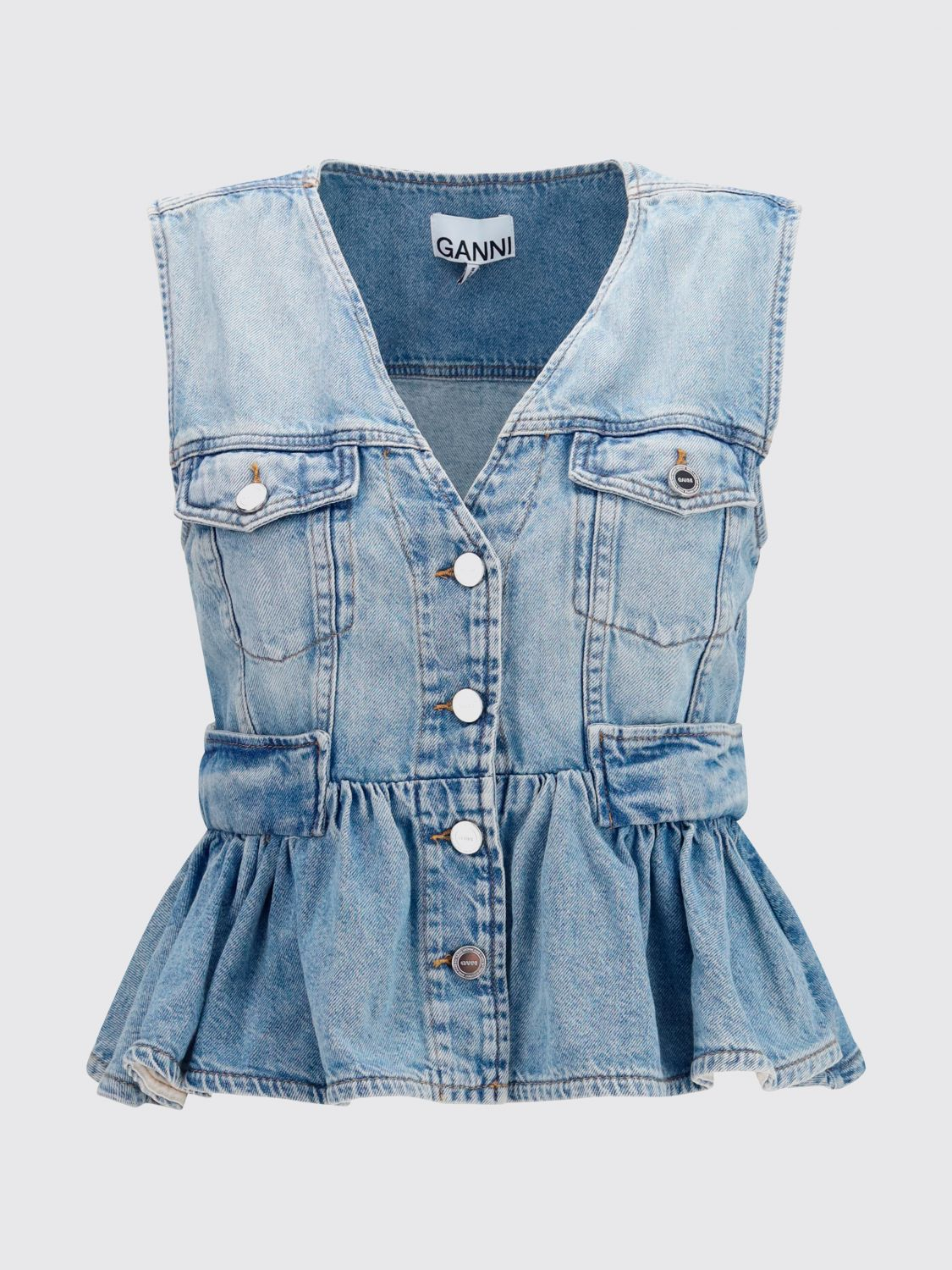 [GANNI] T-shirts Sleeveless FW26 A1040321 565