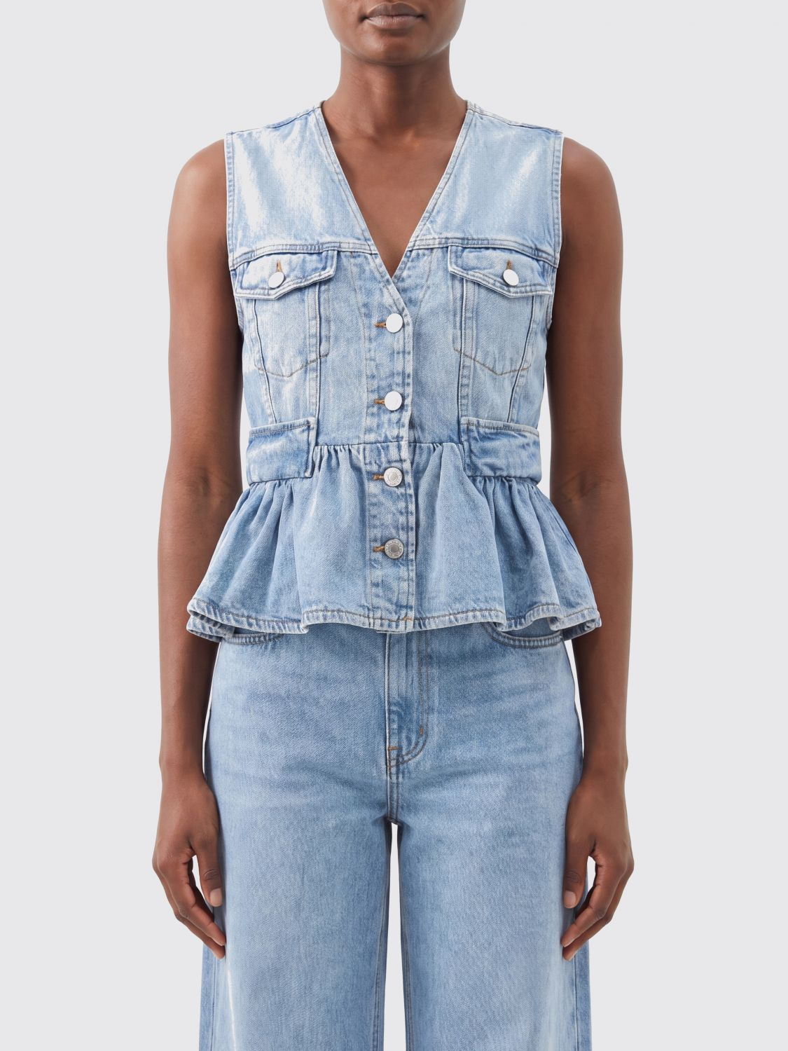 [GANNI] T-shirts Sleeveless FW26 A1040321 565