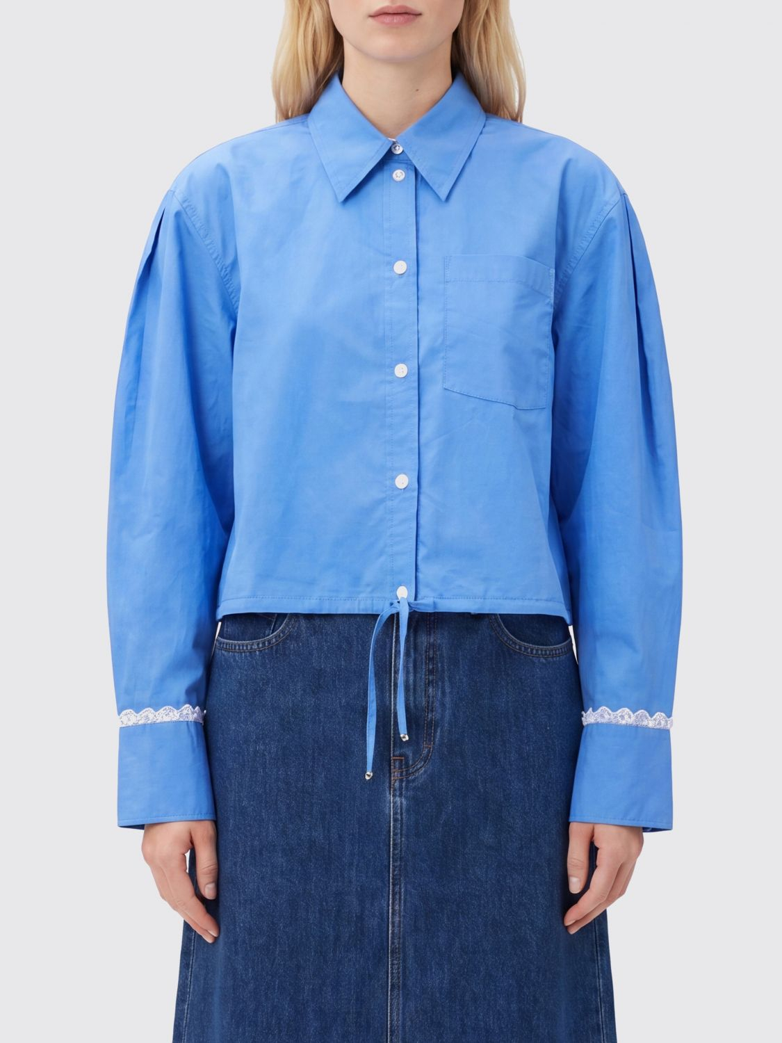 [GANNI] Shirts Long Sleeve FW26 A1140008 591