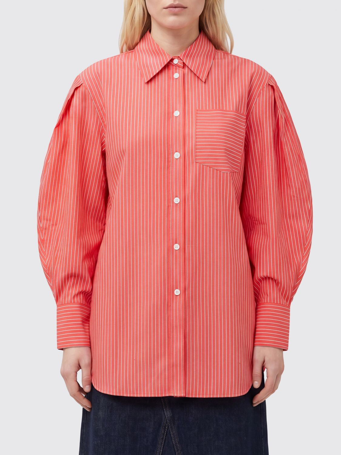 [GANNI] Shirts Long Sleeve FW26 A1140006 472
