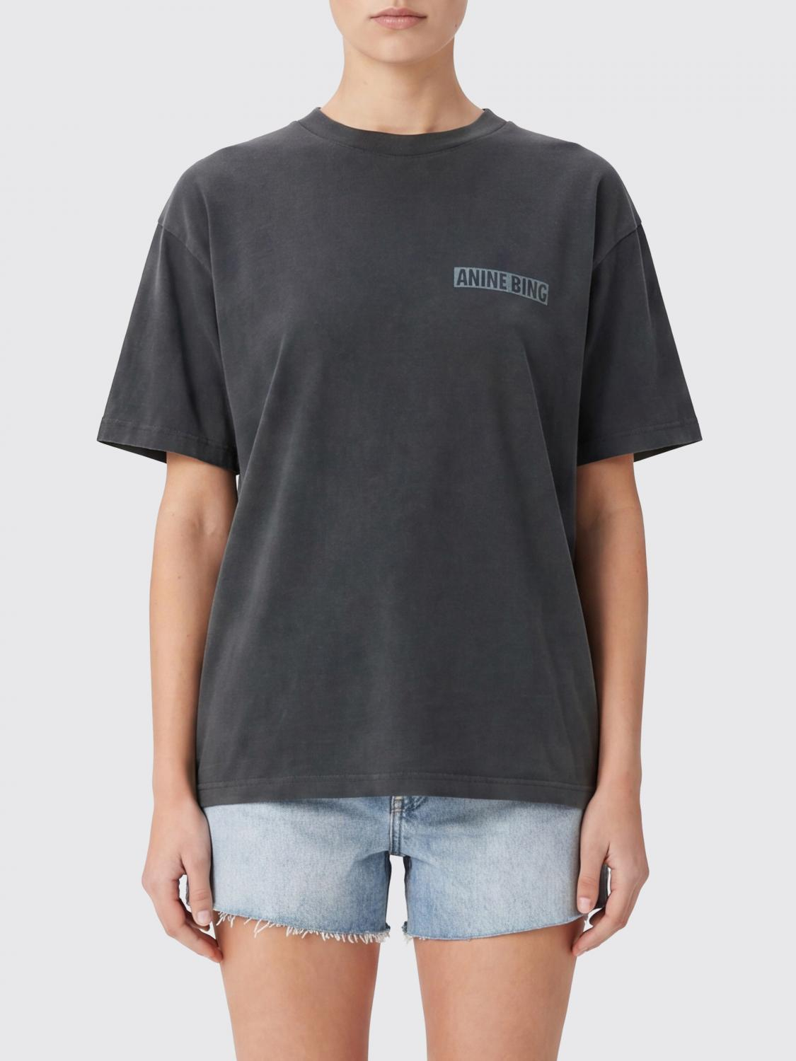 [Anine Bing] T-shirts Short Sleeve FW26 A0812312 WBL1