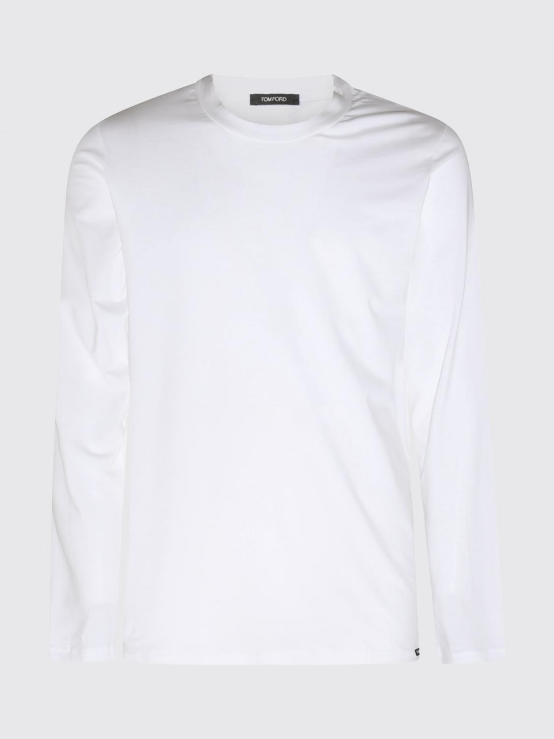 [Tom Ford] T-shirts Long Sleeve FW26 T4M141410 100
