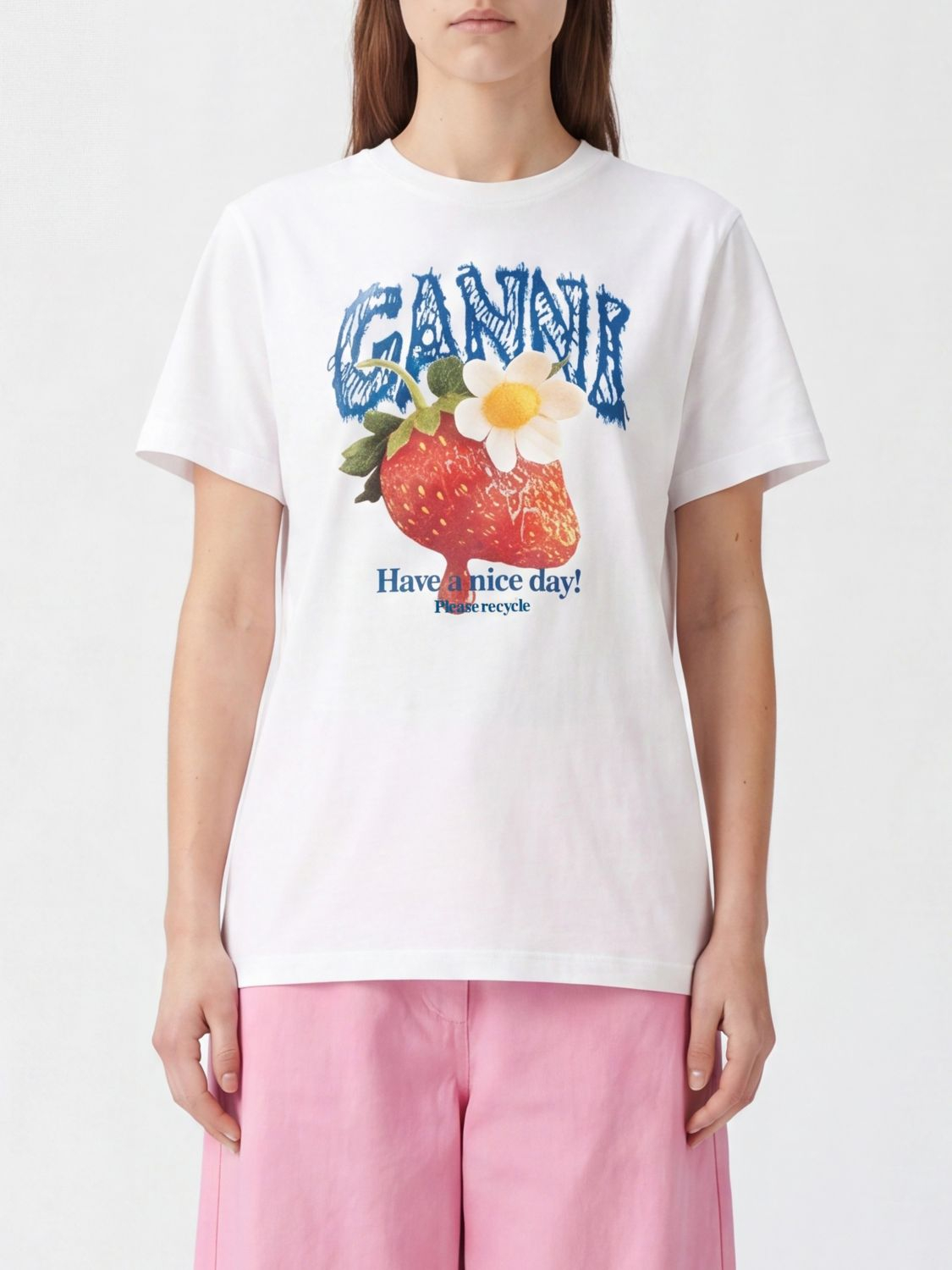 [GANNI] T-shirts Short Sleeve FW26 A1050201 151