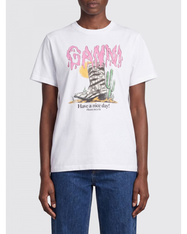 [GANNI] T-shirts Short Sleeve FW26 A1050253 151