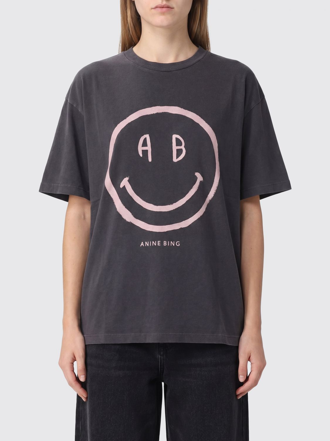 [Anine Bing] T-shirts Short Sleeve FW26 A0812928 WHG1