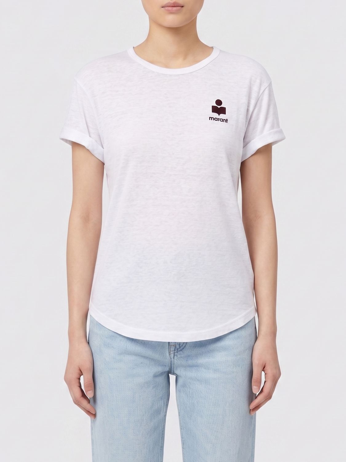[Isabel Marant Etoile] T-shirts Short Sleeve SS26 TS0315FAA1N09E WHBY