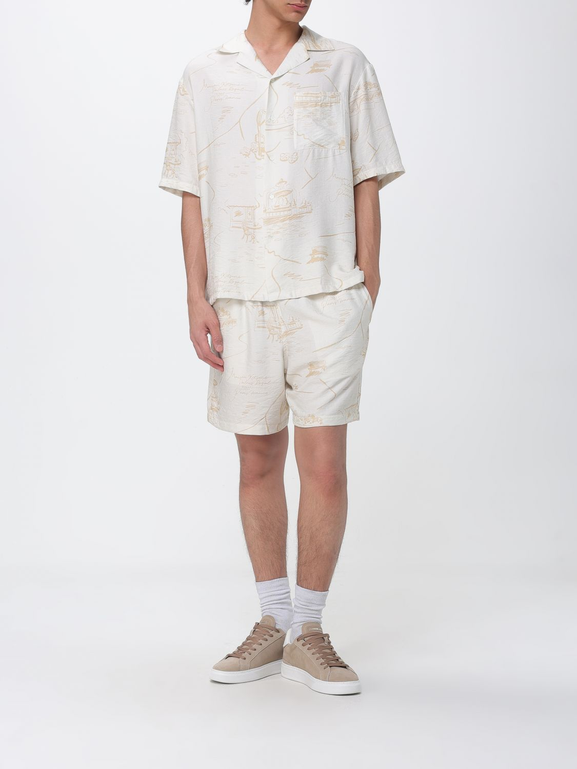 [MAISON KITSUNE] Shirts Short Sleeve SS26 QM00404WW9103 0522