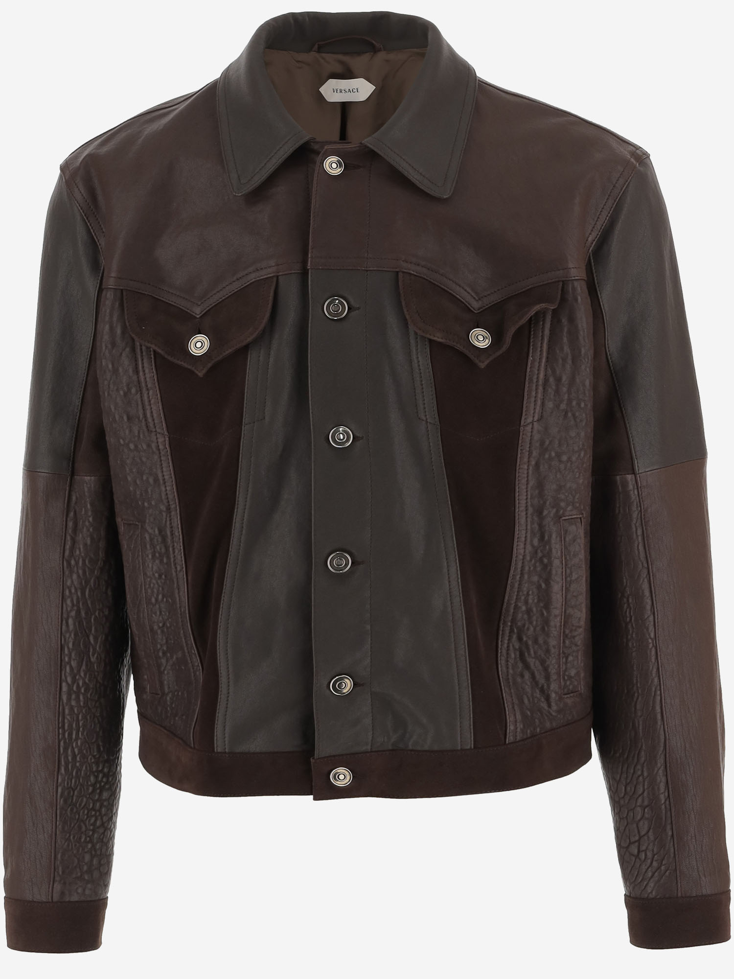 [Versace] Leather Jacket SS26 10242081A177661N260