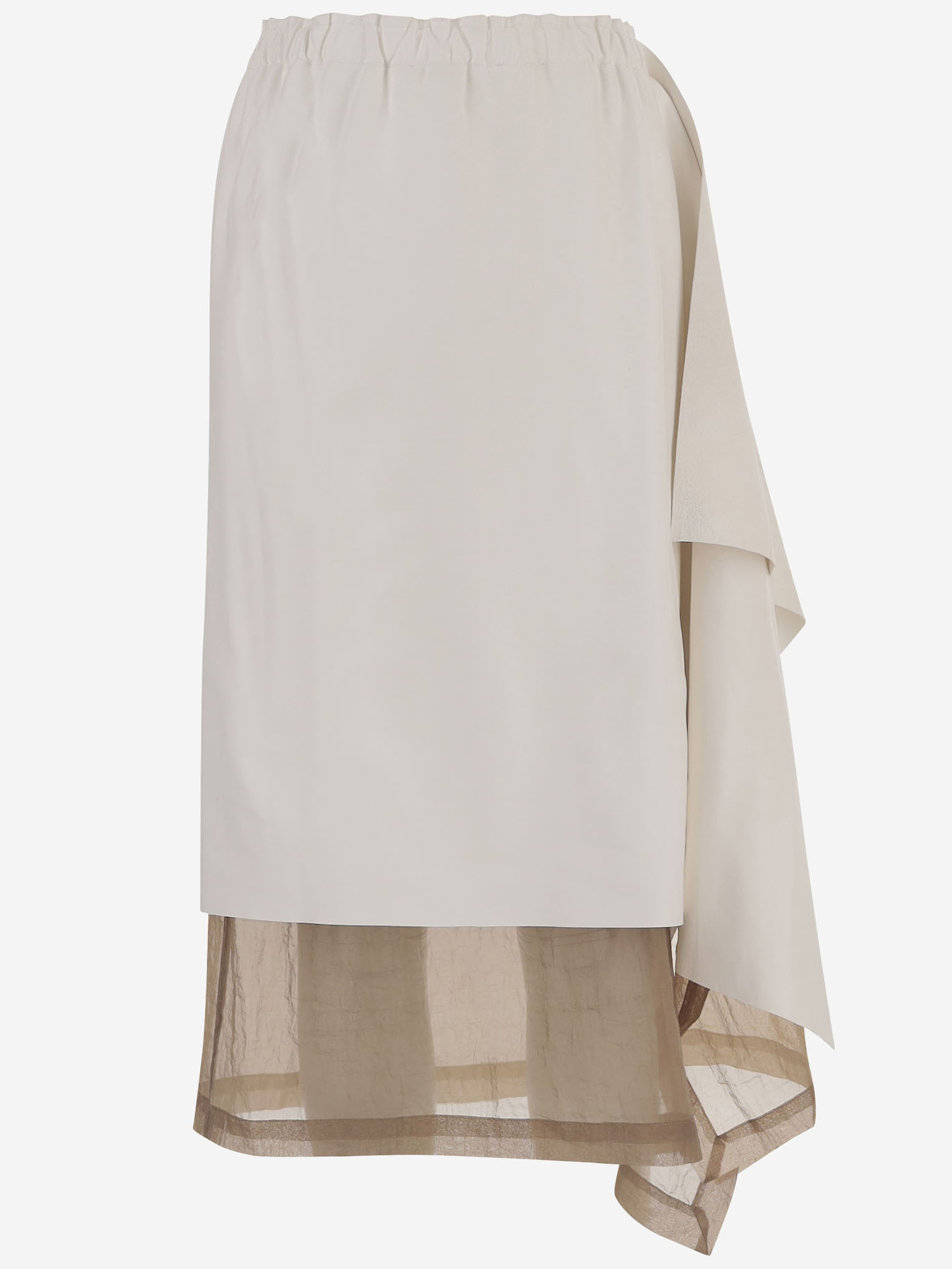 [Niccolo' Pasqualetti] Long skirt SS26 S053LEAPSHEAWHITEBEIGE