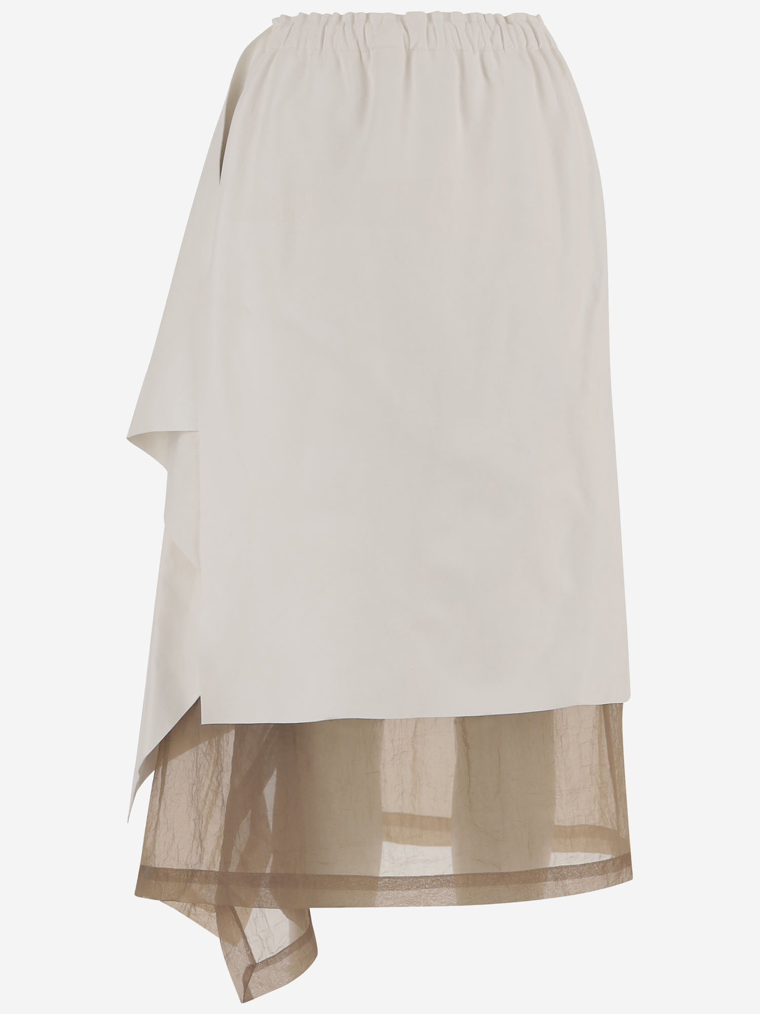 [Niccolo' Pasqualetti] Long skirt SS26 S053LEAPSHEAWHITEBEIGE