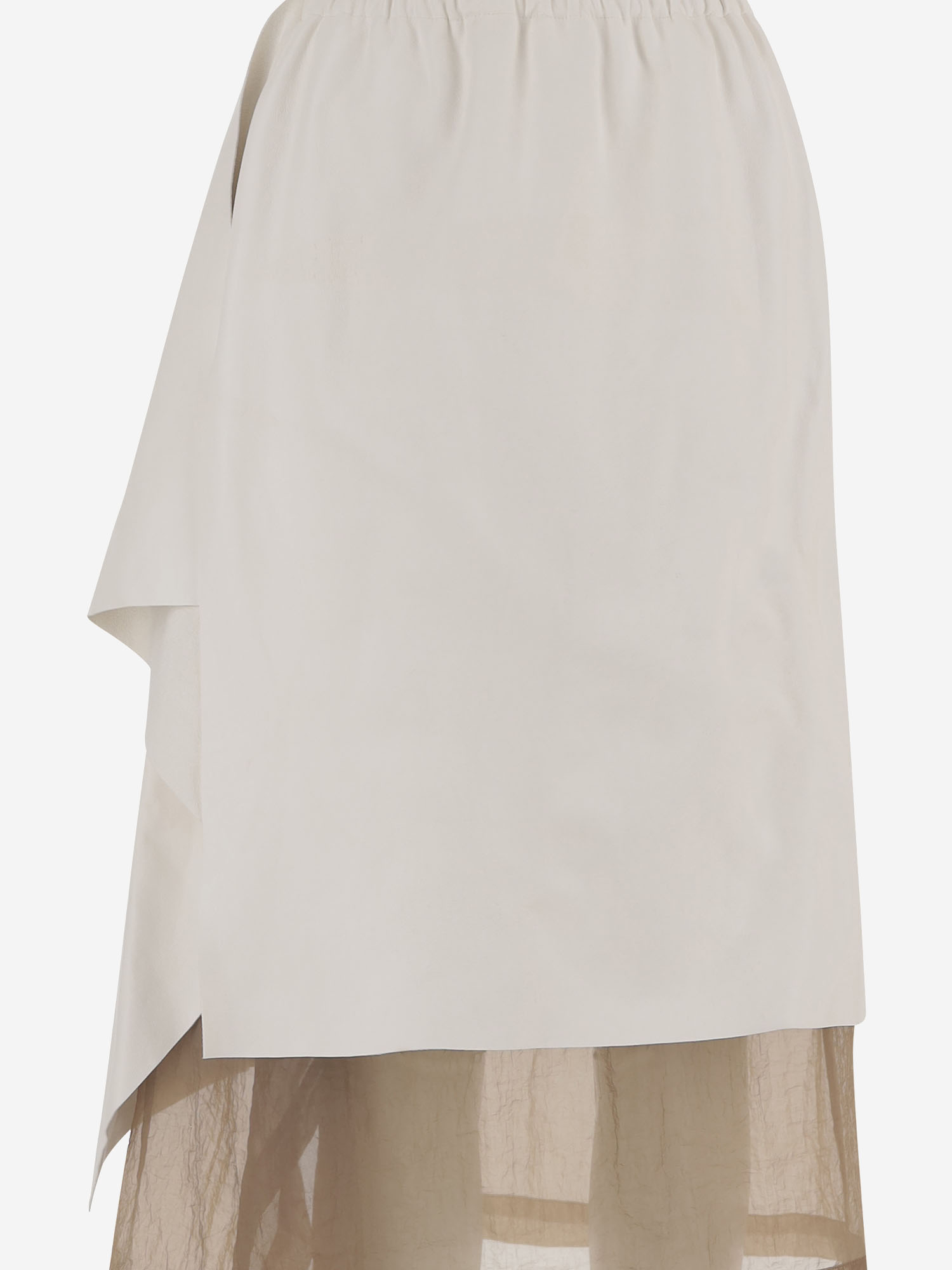 [Niccolo' Pasqualetti] Long skirt SS26 S053LEAPSHEAWHITEBEIGE