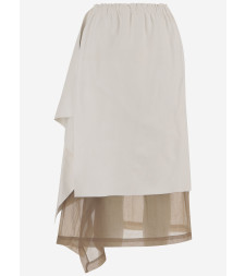 [Niccolo' Pasqualetti] Long skirt SS26 S053LEAPSHEAWHITEBEIGE