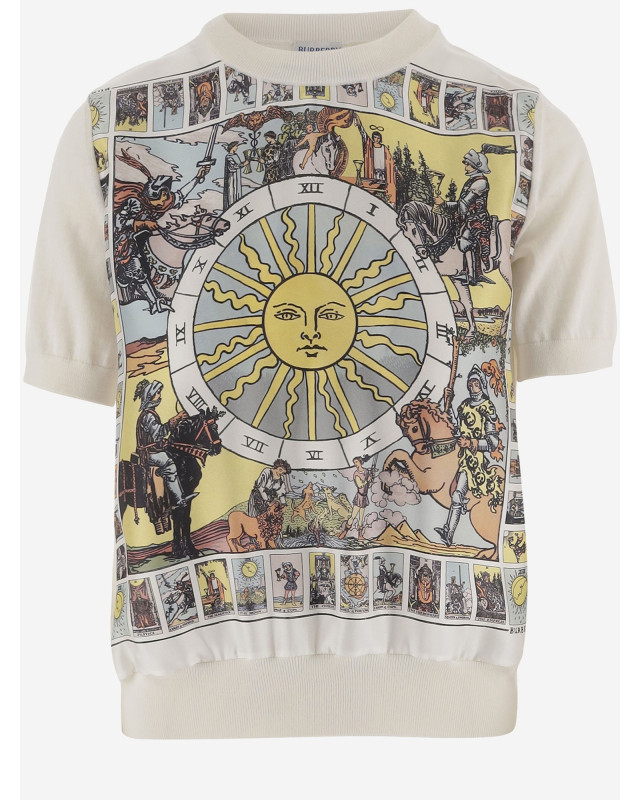 [Burberry] T-shirts Short Sleeve SS26 8126351SEASIDEBLUEPATTERN