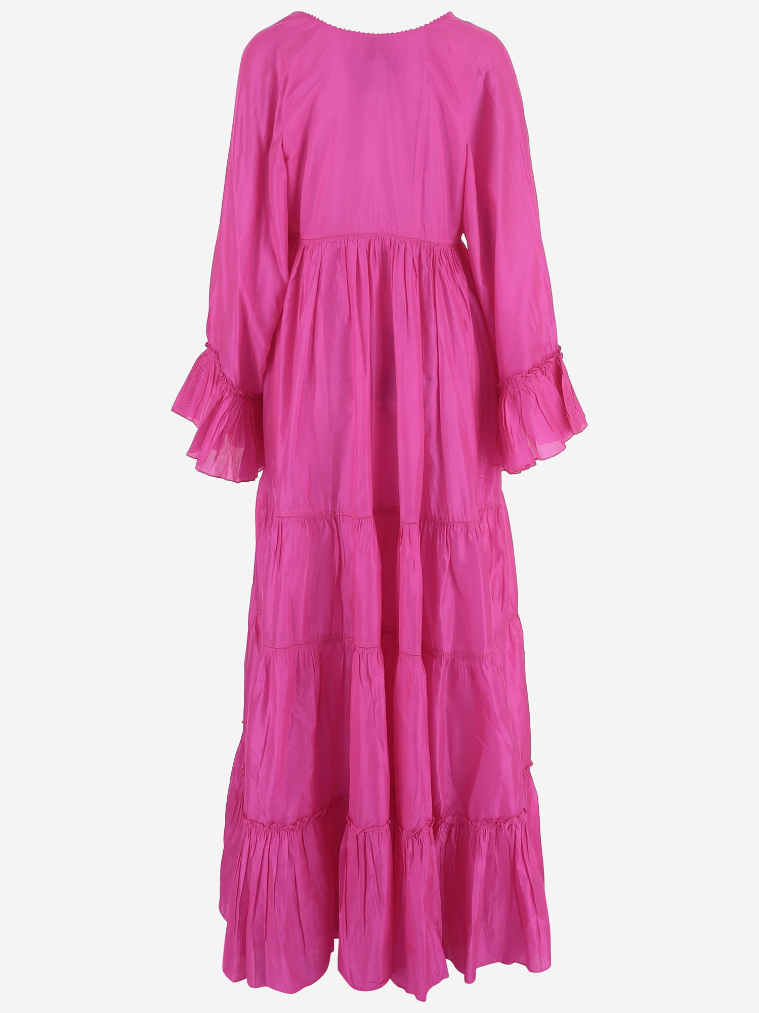 [Pero] Long sleeve dress SS26 DLWPDFRL01FUCSIA