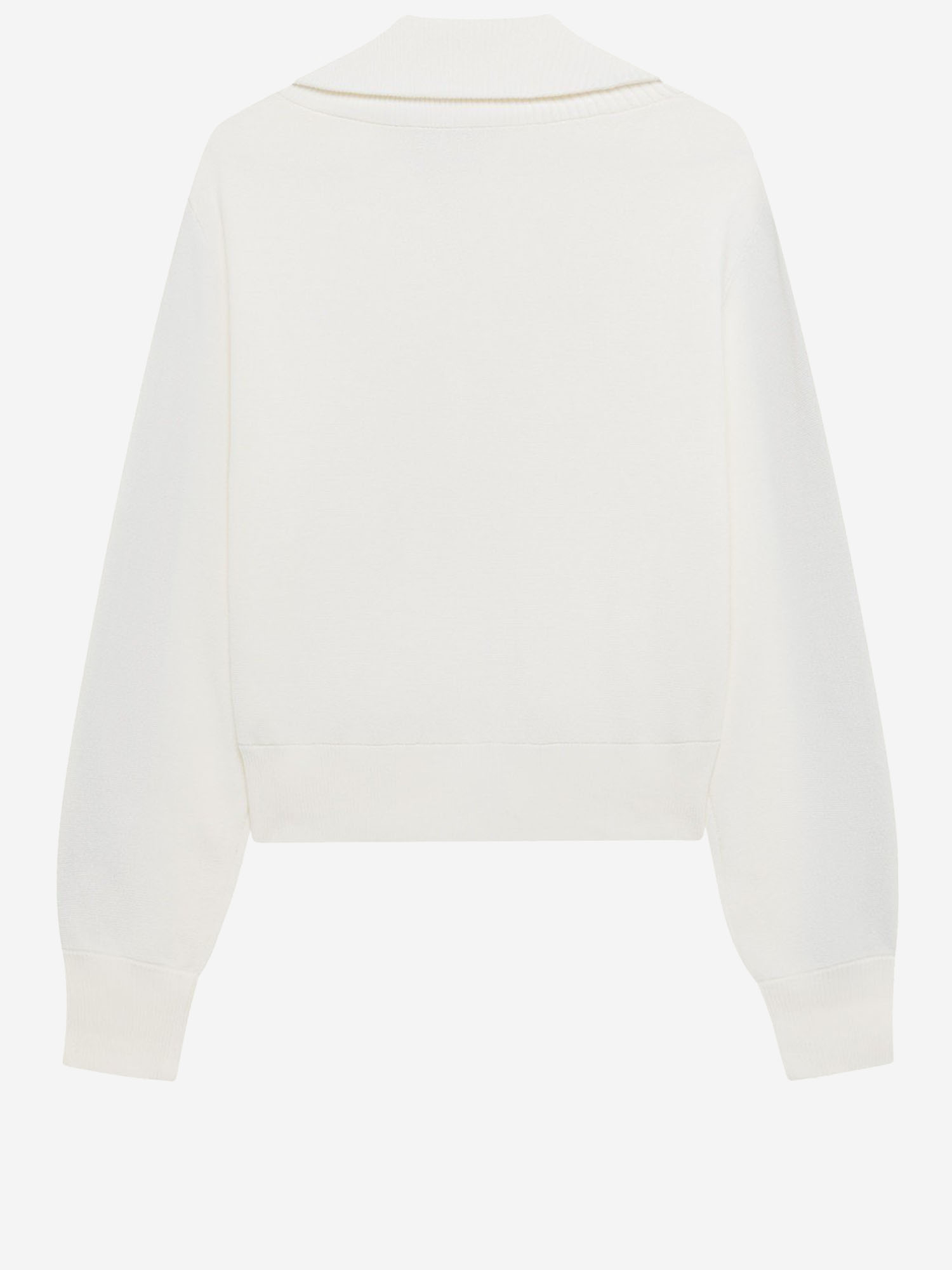 [AUTRY] Zip up SS26 JAPW028WKNITWHITE