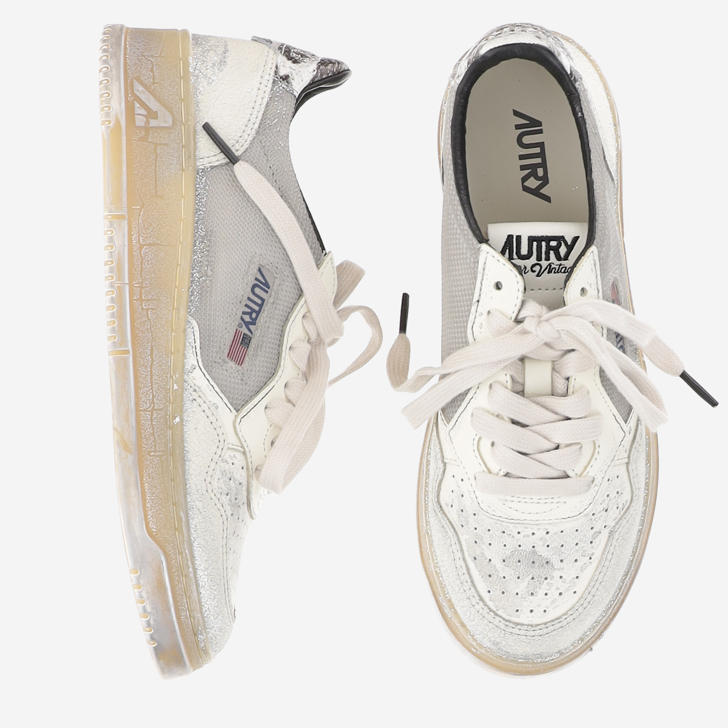 [AUTRY] Sneakers SS26 AVLWME01MESHLEATBLKSILV