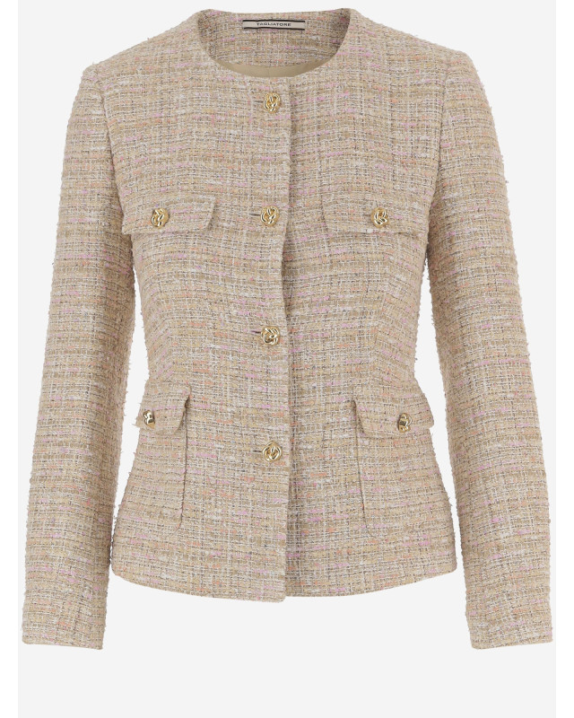 [TAGLIATORE] Tweed jacket SS26 JODIE160074A1277