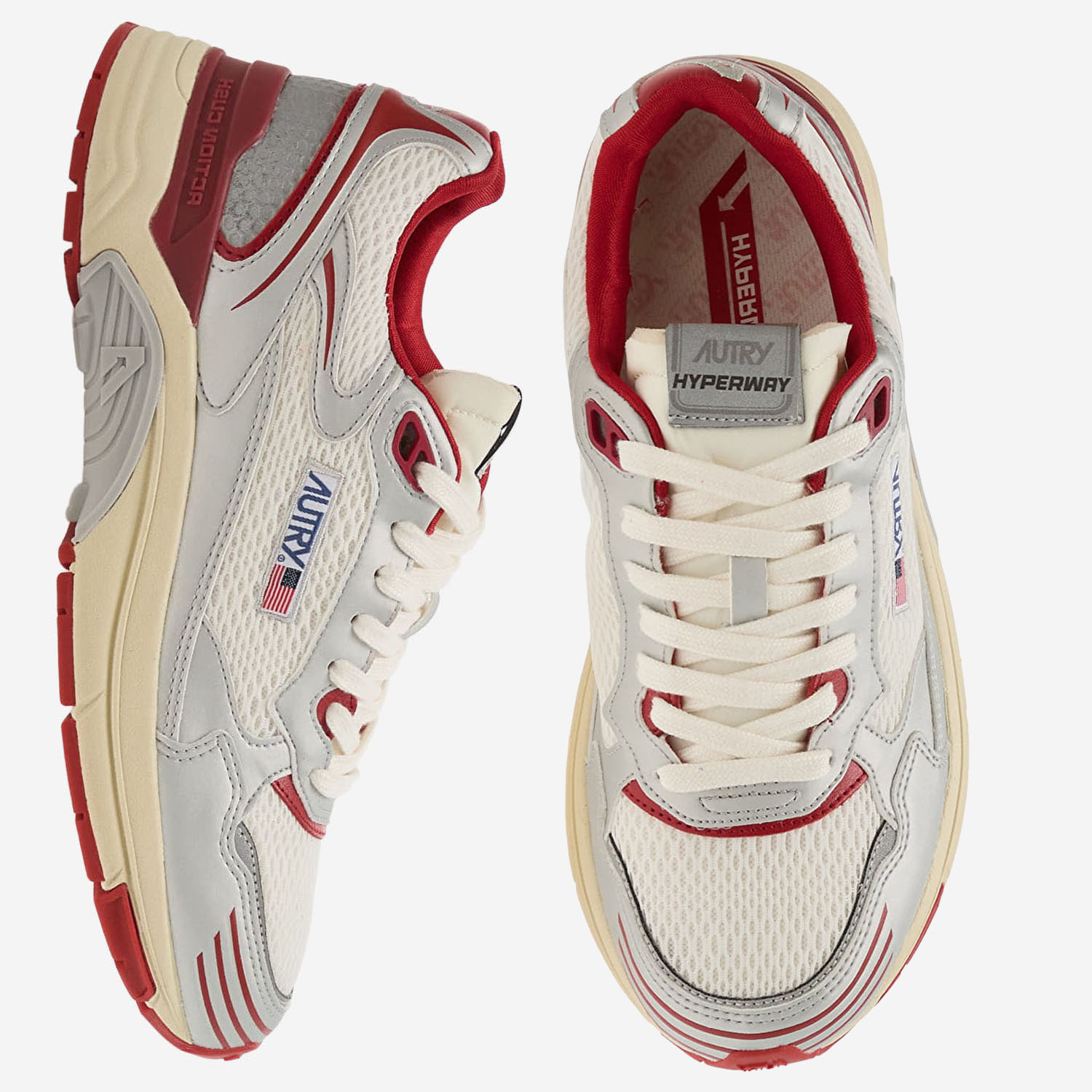 [AUTRY] Sneakers SS26 HYLMMV01MESHMIRSILVRED
