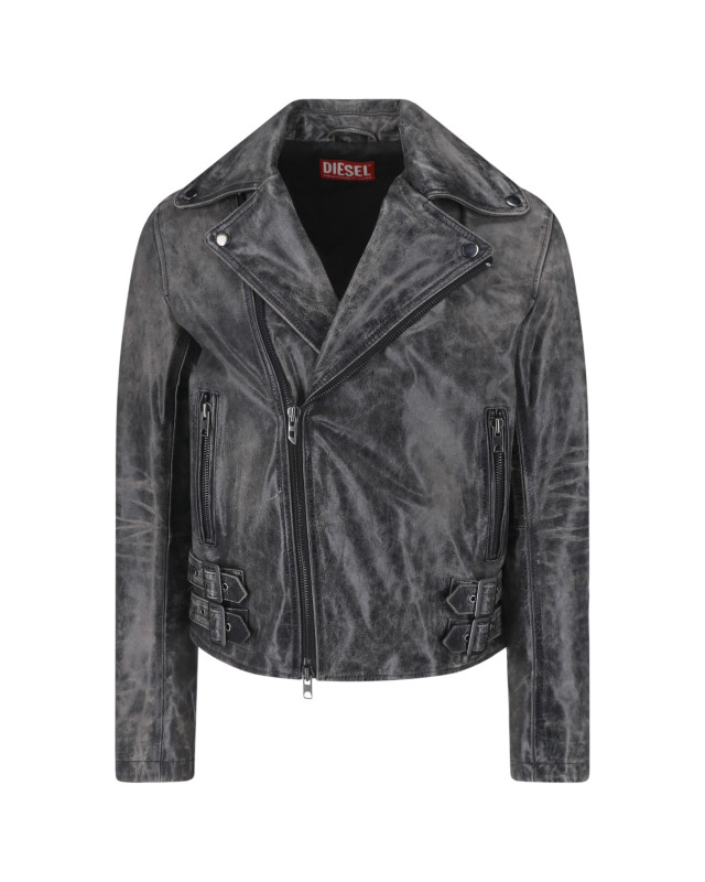 [Diesel] Leather Jacket FW26 A22844 0CJCM9XX
