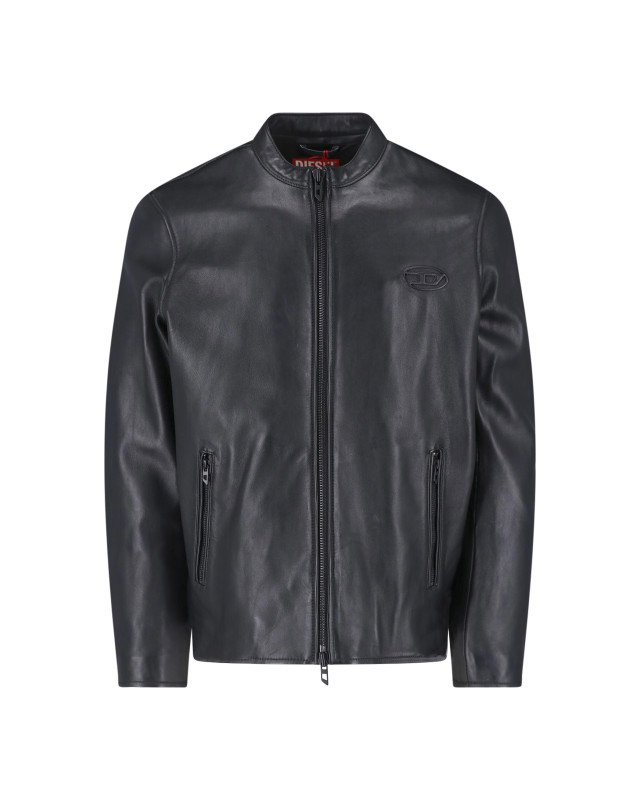 [Diesel] Leather Jacket FW26 A18588 0AJIR9XX